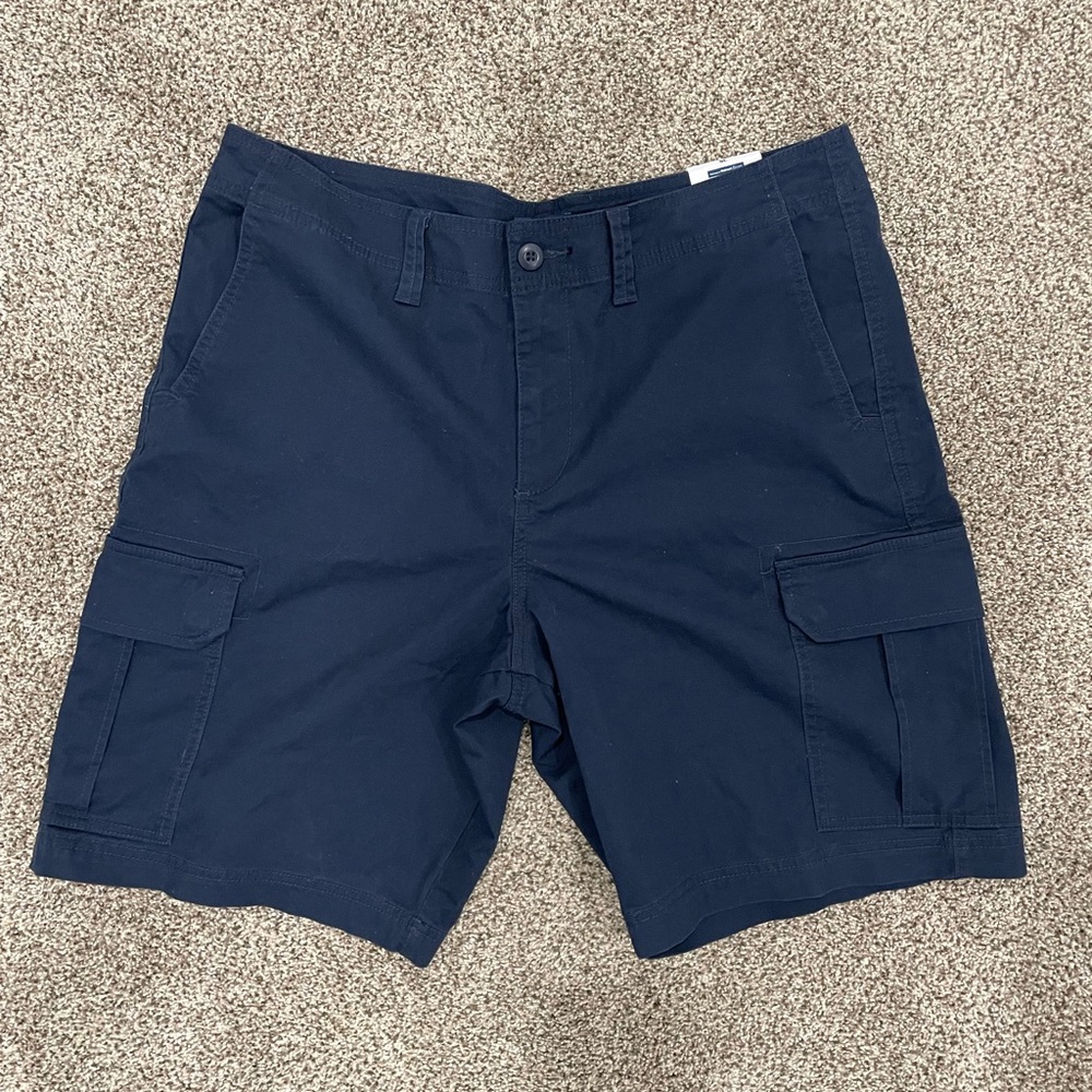 New Navy Blue George Cargo Shorts.